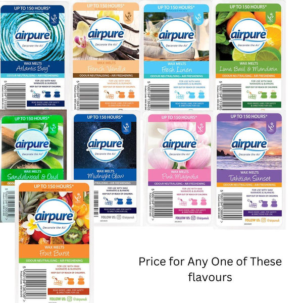 Assorted Wax Melts - AIRPURE Single Piece Supply WM-12-848