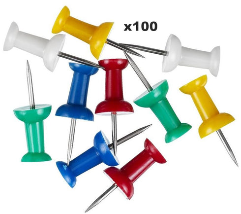 PACK OF 100 STORAGE BOX PUSH PIN. P2347