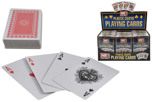 M.Y. PREMIUM PLASTIC COATED PLAYING CARDS. TY2375