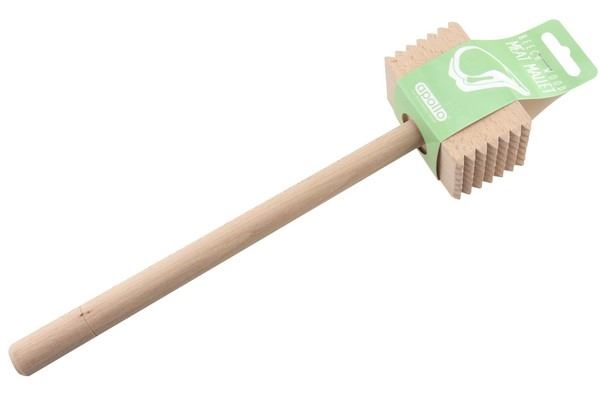 Beech Wood Meat Mallet - APOLLO 49 Teeth Tenderizer AP9099