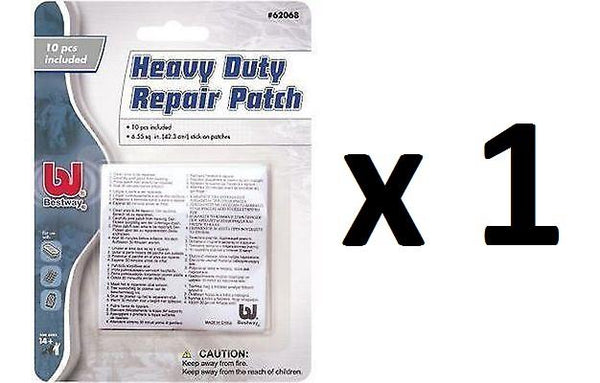 BESTWAY HEAVY DUTY REPAIR PATCH X 10 FOR INFLATABLE. BW62068