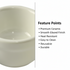 SET OF 3 CERAMIC BOWLS RAMEKINS 5CM. 10A20053