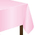 Pink Plastic Tablecover - Caroline Baby Rectangle 54x108cm