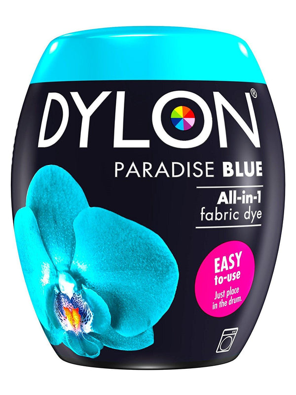 DYLON Fabric Dye Pod 350g - Paradise Blue No. 21 for Easy Use