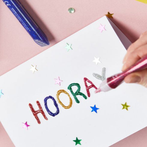 Glitter Glue Pens - BOSTIK 6 Pack Art Supplies 30625172