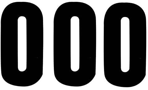 Self Adhesive Numbers - Starpack Black Number 0, 75mm Pack