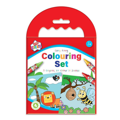 Kids Colouring Set - Portable Art Fun | FSC3-CLCAR