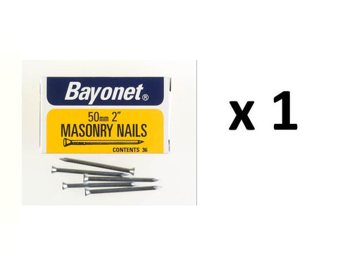 Masonry Nails 50mm - Zinc Plated, 36 Pack | FS12210