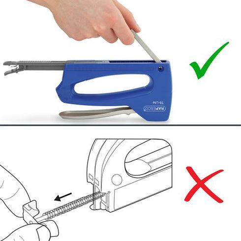 Rapesco Staple Tacker - Z-Duo with 300 Staples | ROP0955 Blue