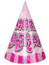 8PK HAPPY BIRTHDAY HATS PINK. DP07743