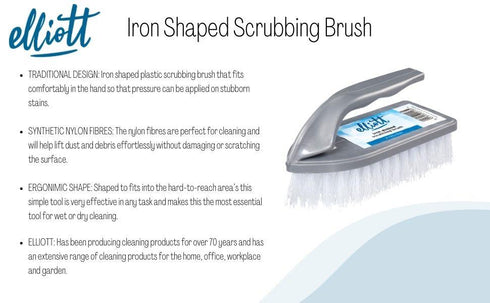Iron Shaped Scrub Brush - ELLIOTTS 10F00146 for Efficient Cleaning