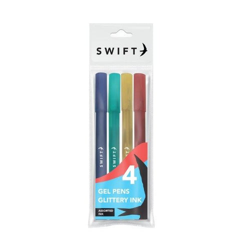 Glitter Gel Pens - SWIFT Assorted 4 Pack P3060