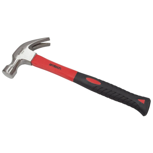 Fiberglass Claw Hammer - Durable 16oz A0250 Tool for DIY Projects
