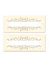 Gold Stripe Place Cards - Elegant Table Setting Accessories