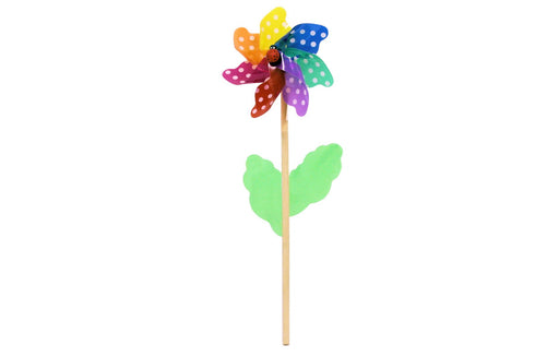 KANDY TOYS SPOTTED COLOUR WINDMILL ASSEMBLED. TY3401