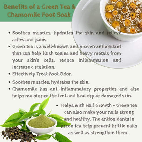 Soothing Foot Soak - Escenti Cool Feet with Green Tea & Camomile