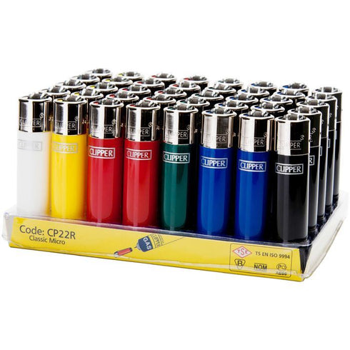 Mini Clipper Flint Solid Colour 40-Pack - CP22R