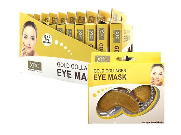 XBC GOLD COLLAGEN EYE MASK PACK OF 3. XP41331