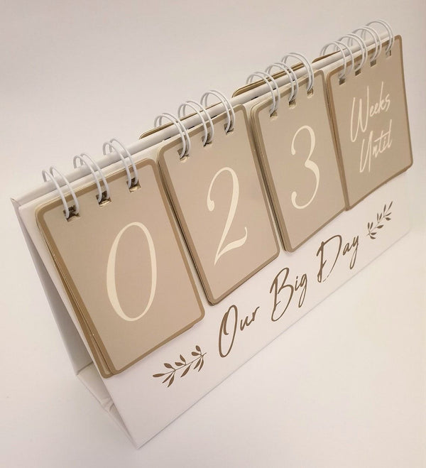 WEDDING FLIP CALENDAR 22 X 12 CM. WE0052