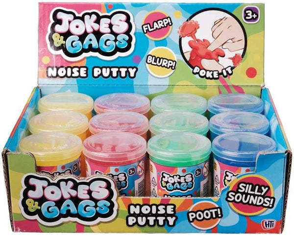 JOKES & GAGS ASSORTED COLUR NOISE PUTTY. 1351041