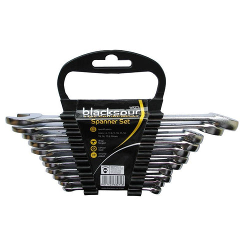 Combination Spanner Set - BLACKSPUR 11 PC (6-19MM) WR271
