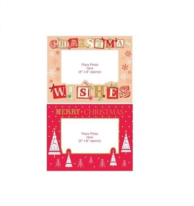 TRADITIONAL CHRISTMAS DESIGN FAMILY FRIENDS PHOTO FRAME 8/PK. SNKU_1