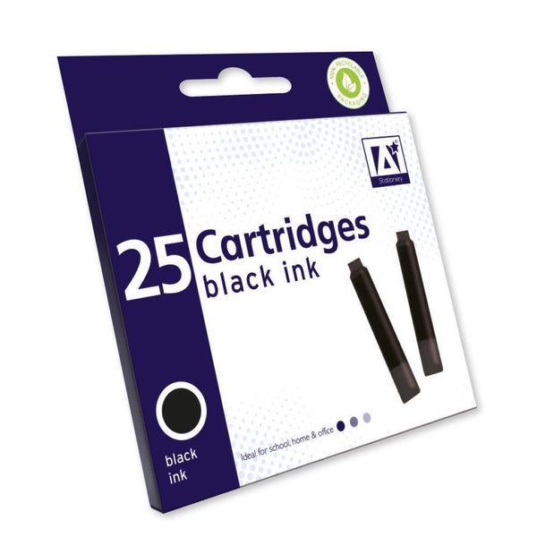 Anker Ink Cartridges - Black Ink 25 Pack for ANKER STATIONERY INKA