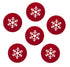 6 PACK FELT SNOWFLAKE COASTER. 505005