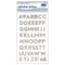 COUNTY 3D SILVER GLITTER ALPHABET STICKERS. C907