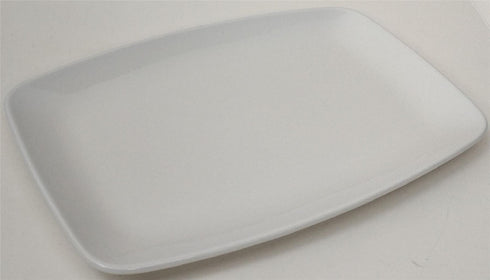 White Porcelain Serving Plate 14 Inch - Carnaby Islington