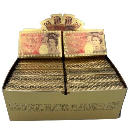 Gold Foil Playing Cards - GSD Gold Plated Deck 12/PK