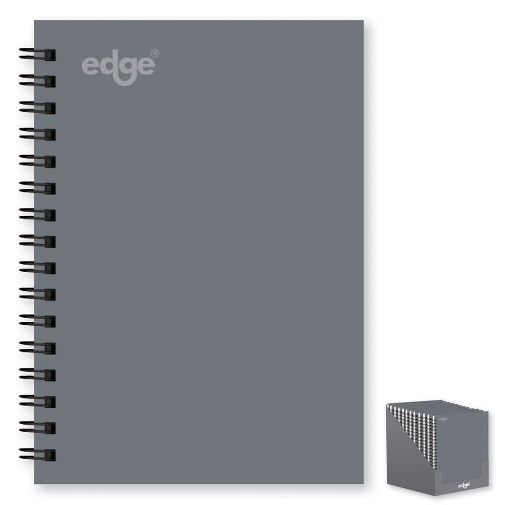 Grey Twin Notebook - EDGE A6 120 Pages 80 GSM | FSC3-ETGD – toysgifts